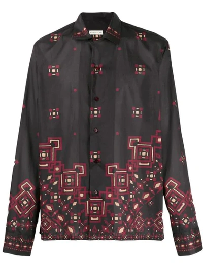 Etro Printed Long Sleeve Shirt - Black