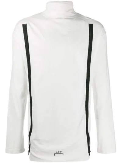 A-cold-wall* Zip Detail Long-sleeved Top In White