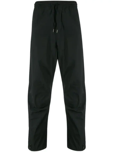 Maharishi Dragon Embroidered Track Trousers In Black