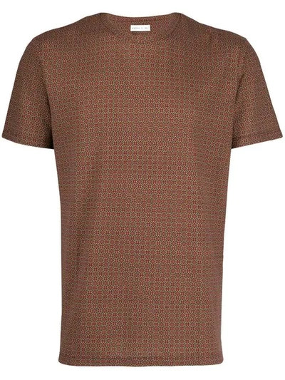Etro T-shirt Mit Geometrischem Muster - Braun In Brown