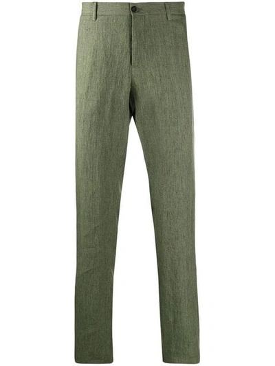 Etro Straight Leg Chinos - Green