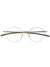 Ic! Berlin Oroshi Round Frame Glasses In Gold