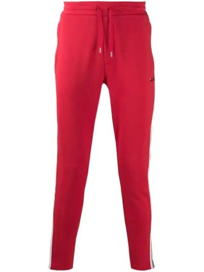 Fila Side Stripe Track Pants In Red