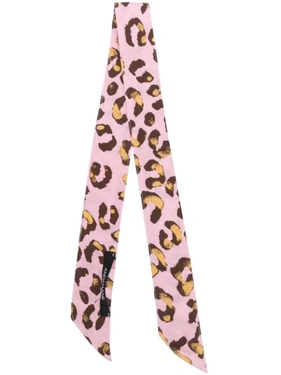 Andamane Printed Neck Scarf In Pink