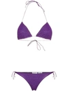 Oseree Lumière Lurex Triangle Bikini - Purple