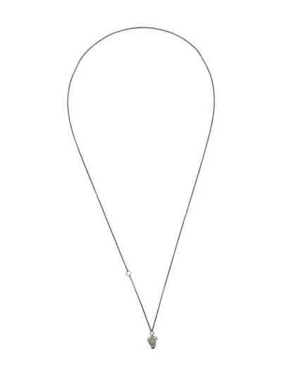 Werkstatt:münchen Thank You Pendant Necklace - Silver