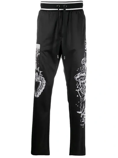 Dolce & Gabbana 'fortuna' Jogginghose - Schwarz In Black