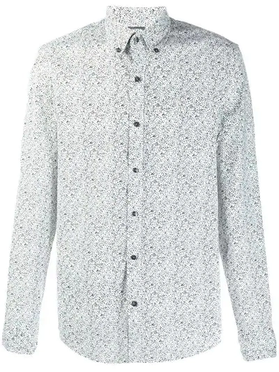 Michael Michael Kors Floral Print Button Down Shirt - White