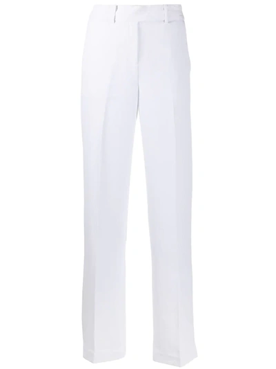 Michael Michael Kors Cropped Twill Straight-leg Pants In White