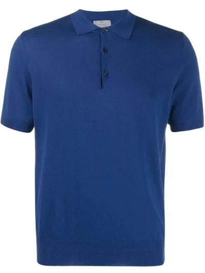 Canali Klassisches Poloshirt - Blau In Blue