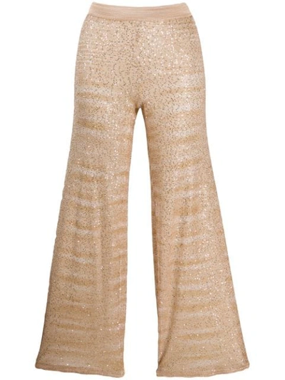 Missoni Cropped Pull-on Trousers In Neutrals