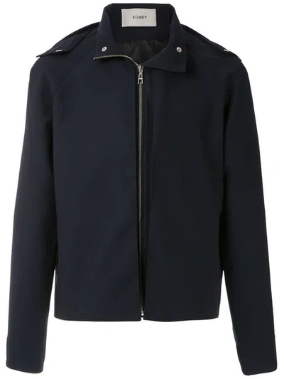 Egrey Moscow Hooded Jacket In Blue