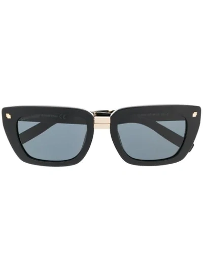 Dsquared2 Rectangle Frame Sunglasses In Black