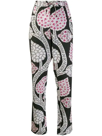 Isabel Marant Petros Floral Trousers In Black