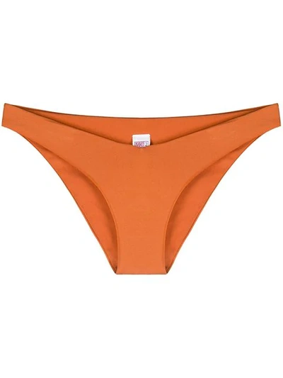 Mc2 Saint Barth Ally Bikini Bottoms - Orange In Orange