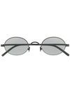 Mykita X Maison Margiela Round Frame Sunglasses In Black