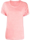 Majestic Filatures T-shirt Mit U-ausschnitt - Rosa In Pink