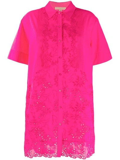 Ermanno Scervino Embroidered Detail Shirt In Pink