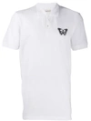 Alexander Mcqueen Embroidered Cotton-piqué Polo Shirt In White