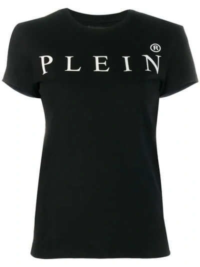 Philipp Plein Rubber Logo Black T-shirt