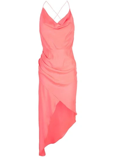 Haney Holly Draped Dress In Pink