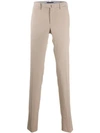 Incotex Slim Fit Tailored Trousers In Neutrals