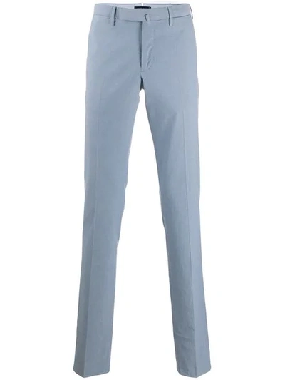 Incotex Slim Fit Tailored Trousers In Blue