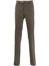 Incotex Slim Fit Tailored Trousers In Brown