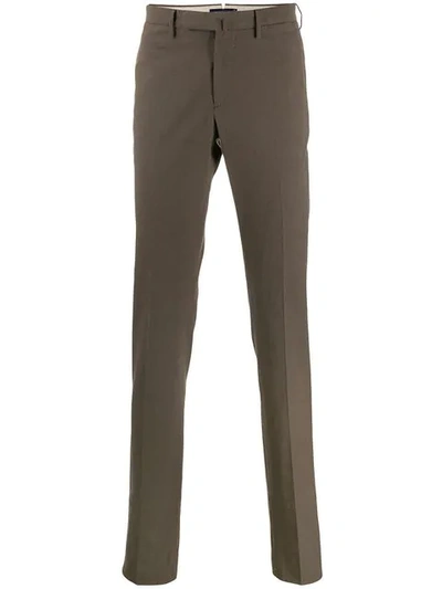 Incotex Slim Fit Tailored Trousers In Brown