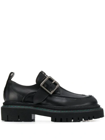 N°21 Classic Creepers With Side Buckle In Black