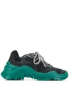 N°21 Billy Chunky Sneakers In Blackgreen