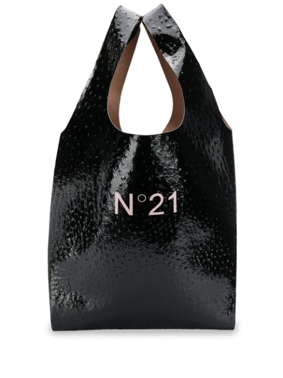 N°21 Logo Shopper In Black
