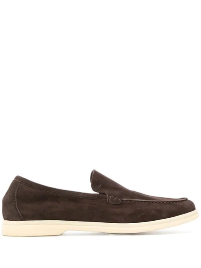 Andrea Ventura Sailor Style Loafers - Brown