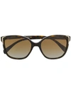 Prada Squared Sunglasses In Brown