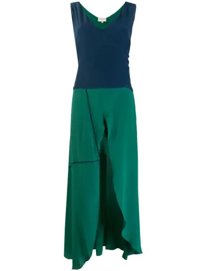 Zeus + Dione Erato Wrap Dress In Green