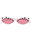 Fendi Polka Dot Cat-eye Sunglasses In Red