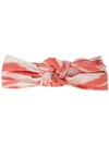 Jennifer Behr Ikat Marin Turban In Pink