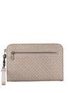 Bottega Veneta Woven Clutch Bag In 1519 -dark Cement/dark Cem