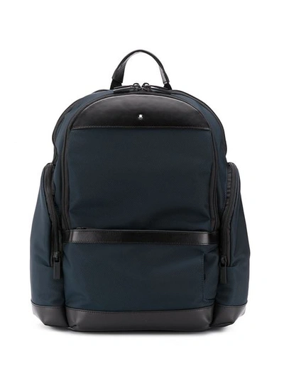 Montblanc Nightflight Medium Backpack In Blue