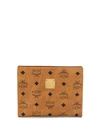 Mcm Logo Purse In Brown