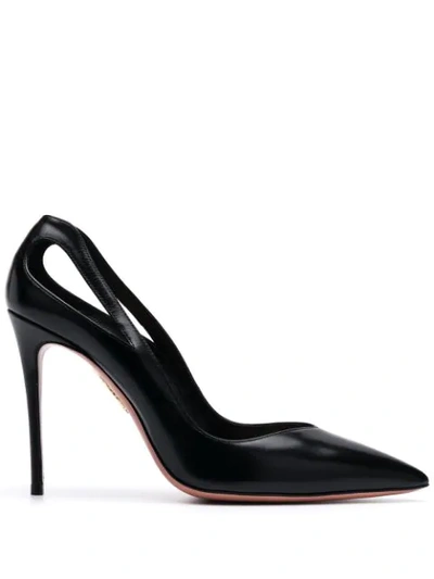 Aquazzura Shiva 105 Pumps In Black