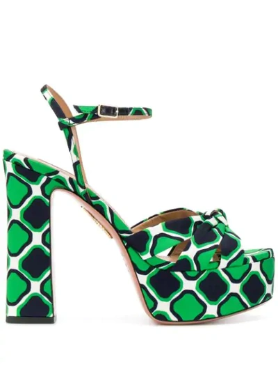 Aquazzura High-heel Sandals In Green