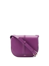 Apc Foldover Top Shoulder Bag In Purple