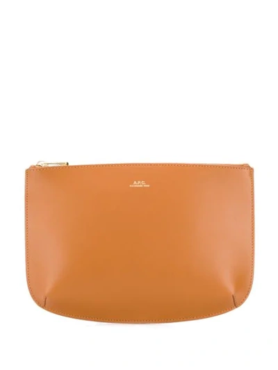 A.p.c. Sarah Pouch Bag In Brown