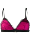 Mc2 Saint Barth Tulle Layered Bikini Top - Pink