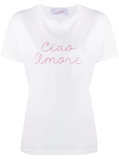 Giada Benincasa Ciao Amore T恤 - 白色 In White