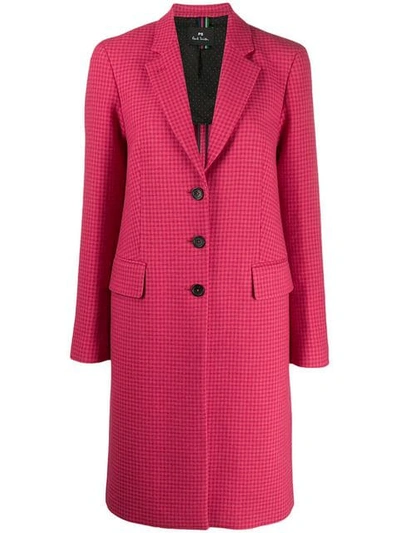 Ps By Paul Smith Tweed Jacket In Pink