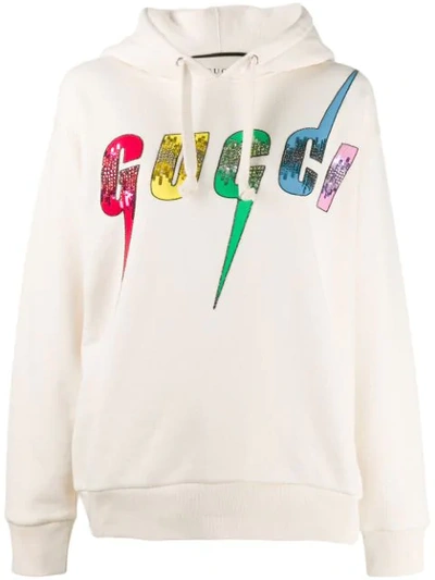 Gucci ' Blade' Oversized-kapuzenpullover - Nude In Neutrals