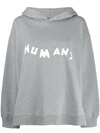 Mm6 Maison Margiela Humans Hoodie In Grey