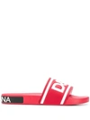 Dolce & Gabbana Logo Slides In Red